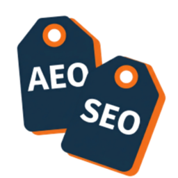 SEO & AEO Icon Design (New) (1) AEO & SEO